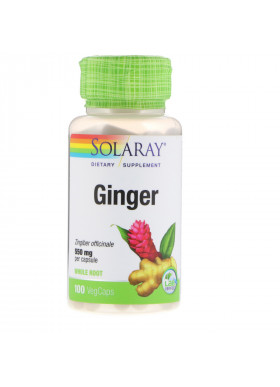 Solaray, Ginger, 550 mg, 100 VegCaps