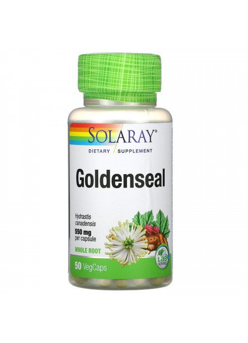 Solaray, Goldenseal, 550 mg, 50 VegCaps