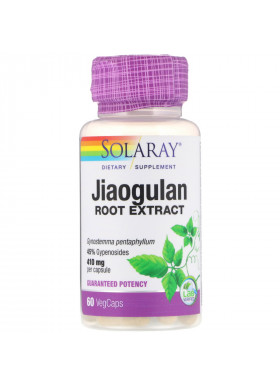 Solaray, Jiaogulan Root Extract, 410 mg, 60 VegCaps