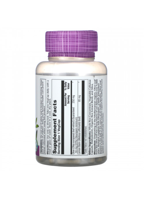 Solaray, Olive Leaf Extract, 250 mg, 120 VegCaps