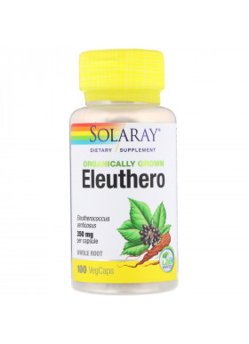 Solaray, Organically Grown Eleuthero, 350 mg, 100 VegCaps