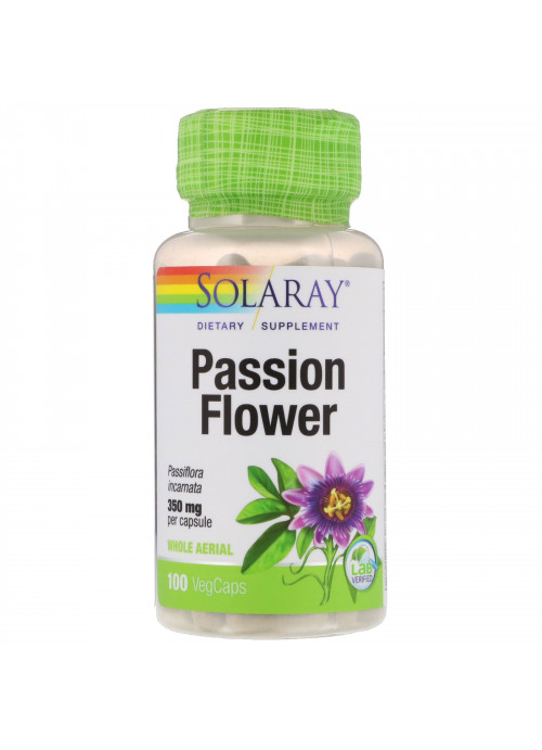 Solaray, Passion Flower, 350 mg, 100 VegCaps