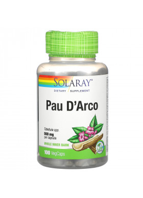 Solaray, Pau D'Arco, 550 mg, 100 VegCaps