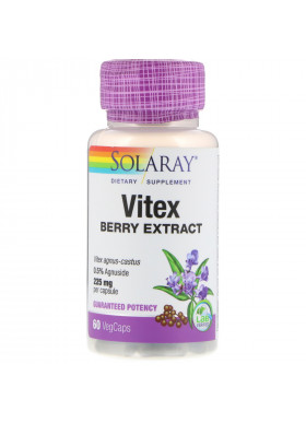 Solaray, Vitex Berry Extract, 225 mg, 60 VegCaps