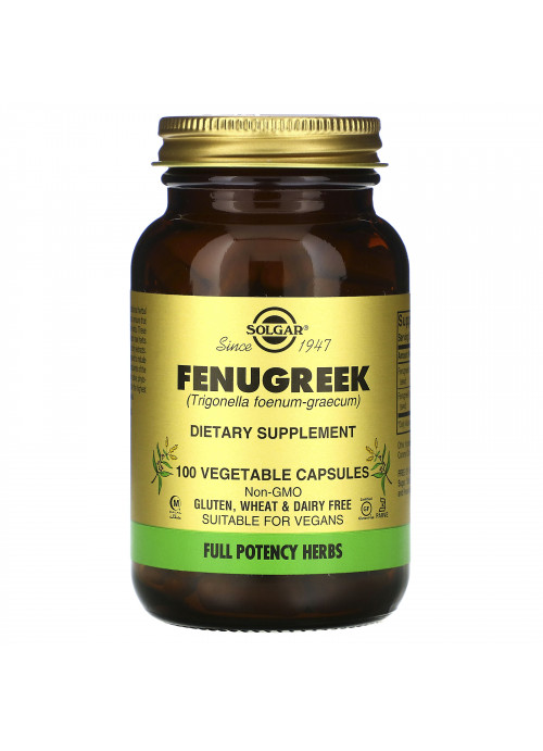 Solgar, Fenugreek, 100 Vegetable Capsules