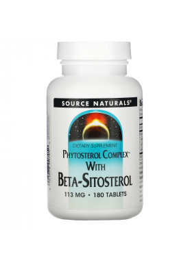 Source Naturals, Phytosterol Complex with Beta-Sitosterol, 113 mg, 180 Tablets