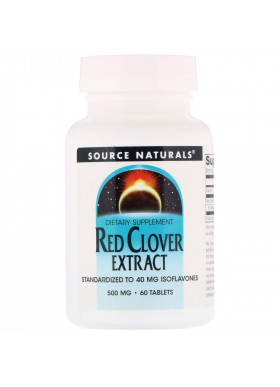 Source Naturals, Red Clover Extract, 500 mg, 60 Tablets