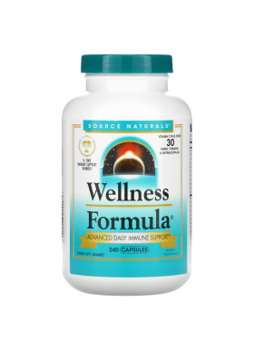 Source Naturals, Wellness Formula, Advanced Daily Immune Support, 240 Capsules