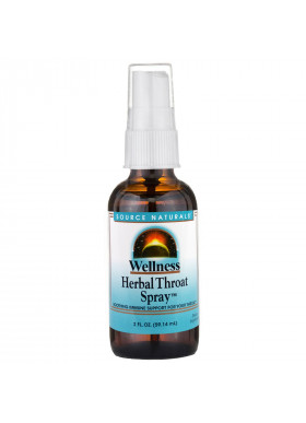 Source Naturals, Wellness, Herbal Throat Spray, 2 fl oz (59.14 ml)