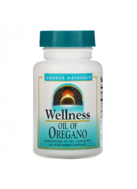 Source Naturals, Wellness, Oil of Oregano, 60 Vegetarian Capsules