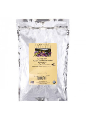 Starwest Botanicals, Alfalfa Leaf Powder, Organic, 1 lb (453.6 g)