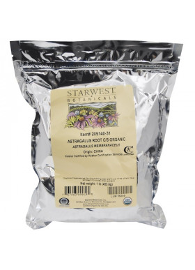 Starwest Botanicals, Organic Astragalus Root C/S, 1 lb (453.6 g)