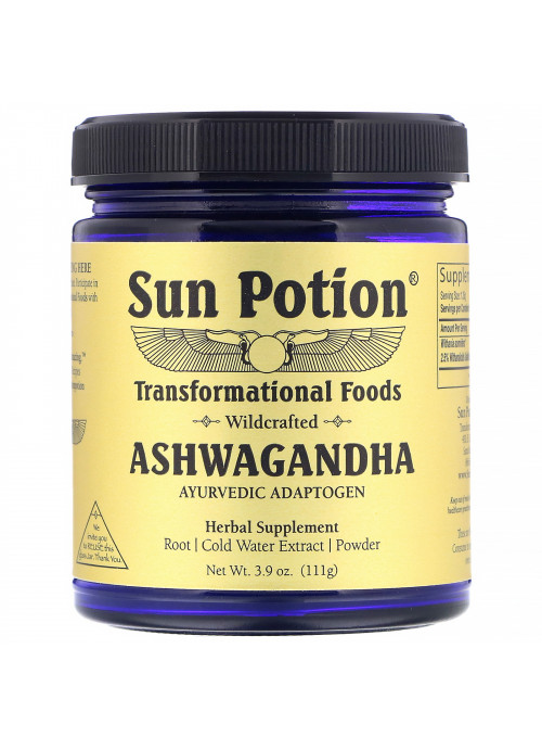 Sun Potion, Ashwagandha Powder, Wildcrafted , 3.9 oz (111 g)