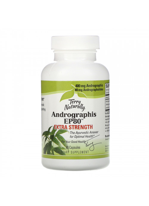 Terry Naturally, Andrographis EP80, Extra Strength, 60 Capsules