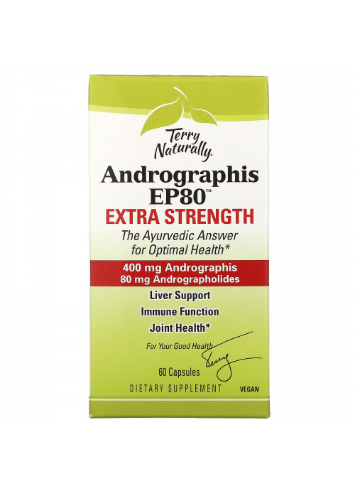 Terry Naturally, Andrographis EP80, Extra Strength, 60 Capsules