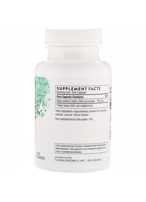 Thorne Research, Olive Leaf Extract, 60 Capsules
