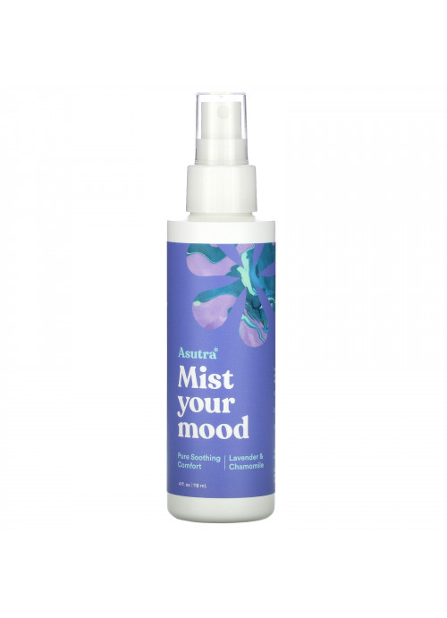 Asutra, Mist Your Mood, Pure Soothing Comfort, Lavender & Chamomile, 4 fl oz (118 ml)