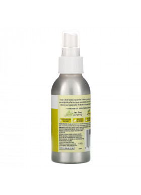 Aura Cacia, Organic, Yoga Mist, Purifying, Tea Tree & Lemon, 4 fl oz (118 ml)