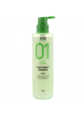 Amos, 01 Scalp Purifying, Pure Smart Shampoo, Moist, 500 g