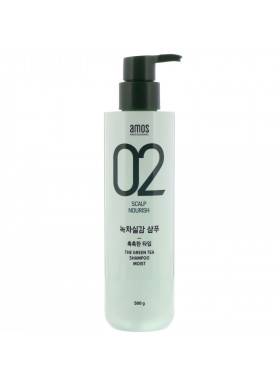 Amos, 02 Scalp Nourish, The Green Tea Shampoo, Moist, 500 g