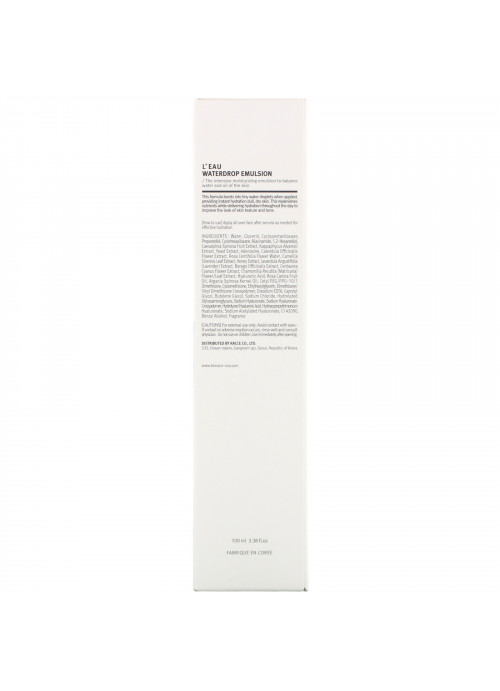 Biorace, L'eau Waterdrop Emulsion, 3.38 fl oz (100 ml)