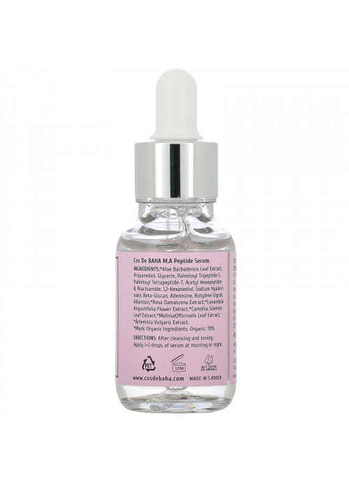 Cos De BAHA, P, M.A Peptide Serum, 1 fl oz (30 ml)