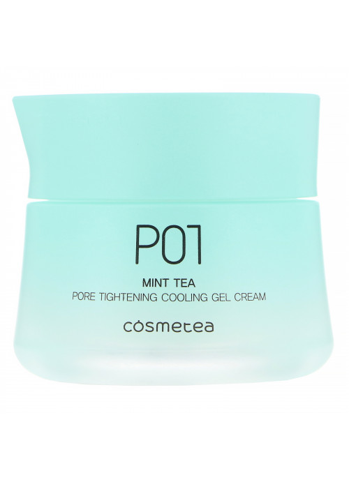 Cosmetea, Mint Tea, Pore Tightening Cooling Gel Cream, 1.76 oz (50 g)