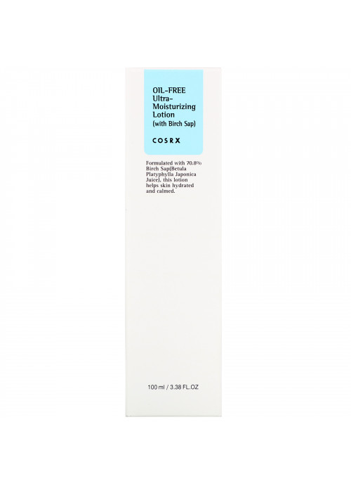 Cosrx, Oil-Free Ultra-Moisturizing Lotion, with Birch Sap, 3.38 fl oz (100 ml)