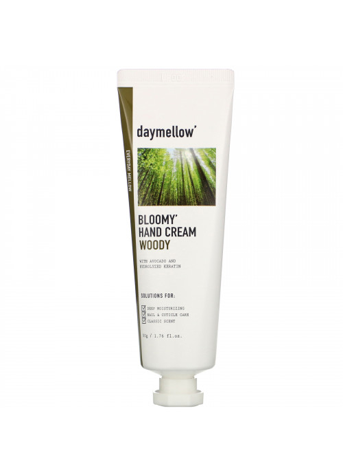 Daymellow, Bloomy Hand Cream, Woody, 1.76 fl oz (50 g)