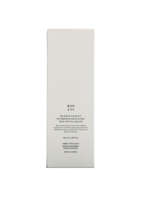 Donginbi, Red Ginseng Moisture & Balancing Emulsion, 4.39 fl oz (130 ml)