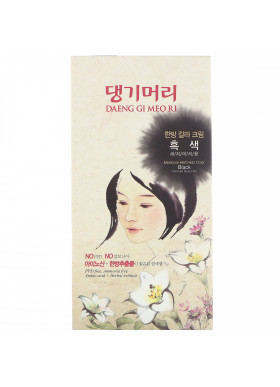 Doori Cosmetics, Daeng Gi Meo Ri, Medicinal Herb Hair Color, Black, 1 Kit