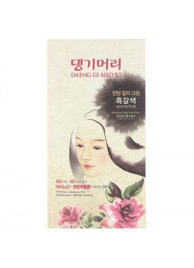 Doori Cosmetics, Daeng Gi Meo Ri, Medicinal Herb Hair Color, Dark Brown, 1 Kit