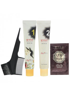 Doori Cosmetics, Daeng Gi Meo Ri, Medicinal Herb Hair Color, Light Brown, 1 Kit