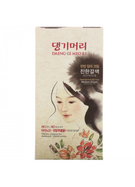 Doori Cosmetics, Daeng Gi Meo Ri, Medicinal Herb Hair Color, Medium Brown, 1 Kit