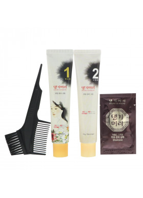 Doori Cosmetics, Daeng Gi Meo Ri, Medicinal Herb Hair Color, Medium Brown, 1 Kit