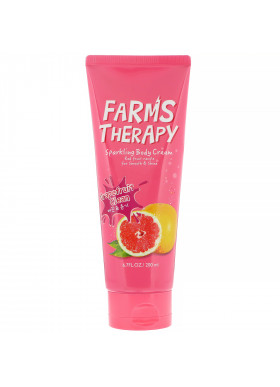Doori Cosmetics, Farms Therapy, Sparkling Body Cream, Grapefruit Clean, 6.7 fl oz (200 ml)