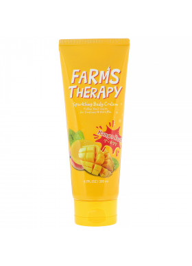 Doori Cosmetics, Farms Therapy, Sparkling Body Cream, Mango Rush, 6.7 fl oz (200 ml)