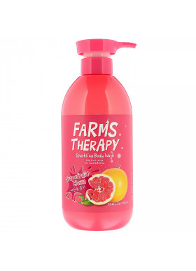 Doori Cosmetics, Farms Therapy, Sparkling Body Wash, Grapefruit Clean, 23.6 fl oz (700 ml)