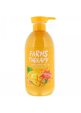 Doori Cosmetics, Farms Therapy, Sparkling Body Wash, Mango Rush, 23.6 fl oz (700 ml)