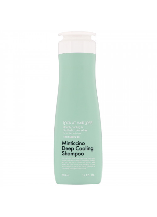 Doori Cosmetics, Look At Hair Loss, Minticcino Deep Cooling Shampoo, 16.9 fl oz (500 ml)