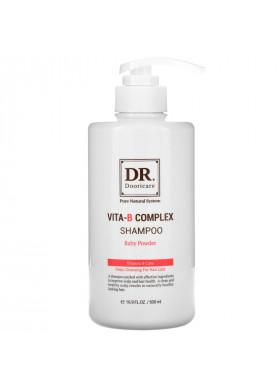 Doori Cosmetics, Vita-B Complex Shampoo, Baby Powder, 16.9 fl oz (500 ml)