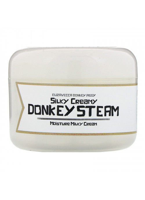 Elizavecca, Donkey Piggy, Silky Creamy Donkey Steam, Moisture Milky Cream, 3.53 oz (100 g)