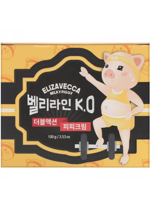 Elizavecca, Milky Piggy, Belly Line K.O. Double Action P.P. Cream, 3.53 oz (100 g)
