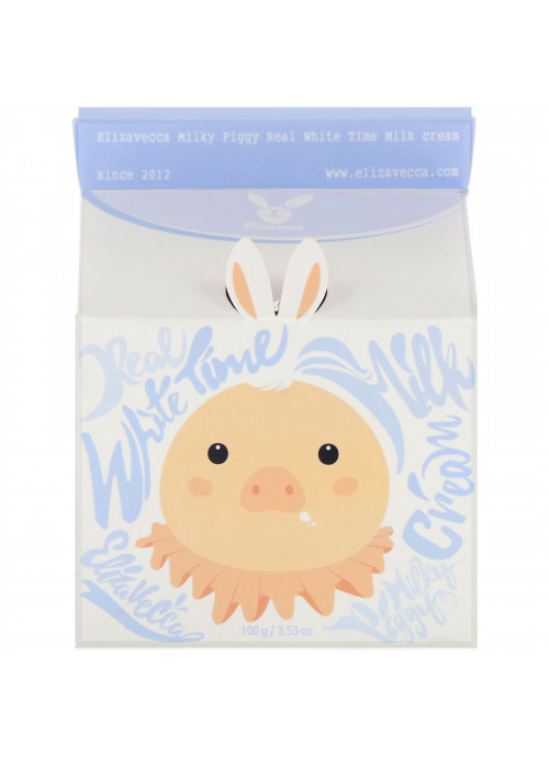 Elizavecca, Milky Piggy, Real White Time Milk Cream, 3.53 oz (100 g)