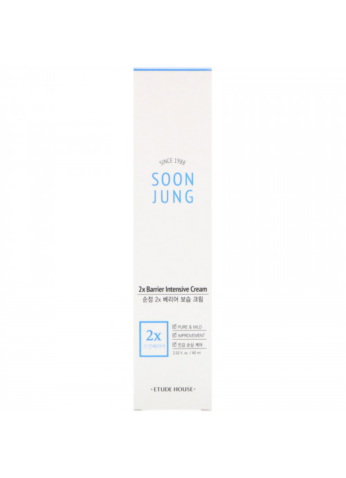 Etude House, Soon Jung, 2x Barrier Intensive Cream, 2.02 fl oz (60 ml)