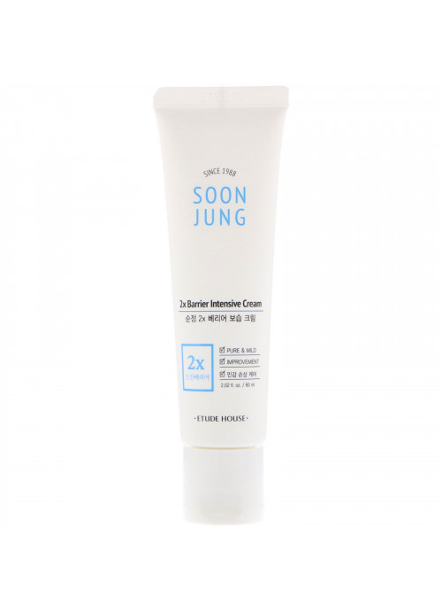 Etude House, Soon Jung, 2x Barrier Intensive Cream, 2.02 fl oz (60 ml)