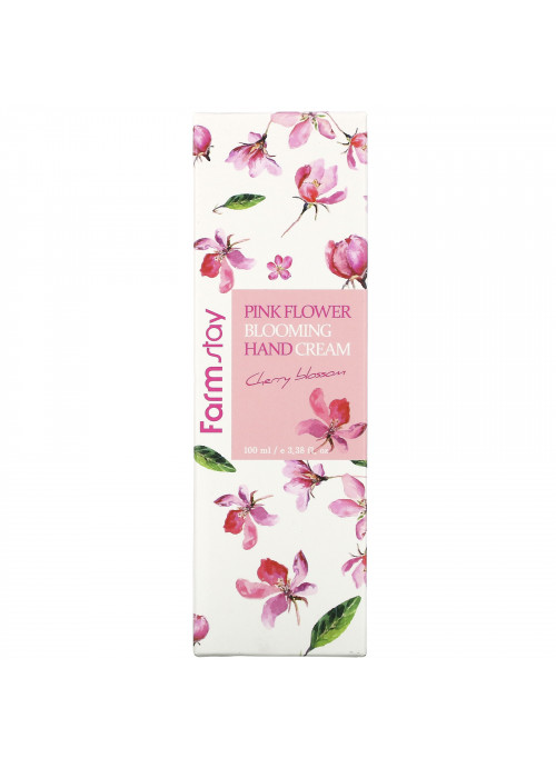 Farm Stay, Pink Flower Blooming Hand Cream, Cherry Blossom,  3.38 fl oz (100 ml)