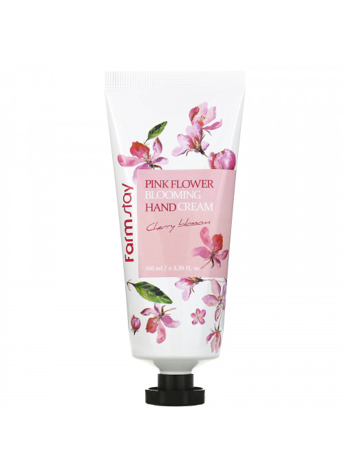 Farm Stay, Pink Flower Blooming Hand Cream, Cherry Blossom,  3.38 fl oz (100 ml)