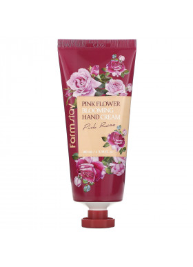 Farm Stay, Pink Flower Blooming Hand Cream, Pink Rose, 3.38 fl oz (100 ml)