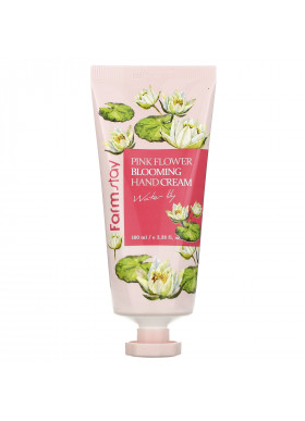 Farm Stay, Pink Flower Blooming Hand Cream, Water Lily, 3.38 fl oz (100 ml)